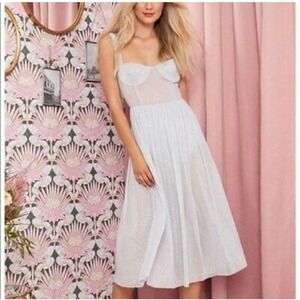 Majorelle Rina Dress Plated Silver Gray Metallic Size S Revolve